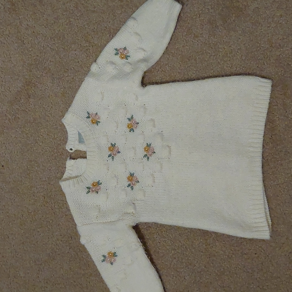 Primark sweater dress with embroidery size 0-3 months